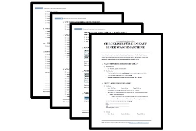 Checkliste Waschmaschine Download