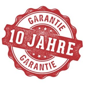 10 Jahre Garantie