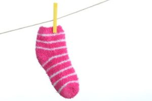 Socken auf der Leine